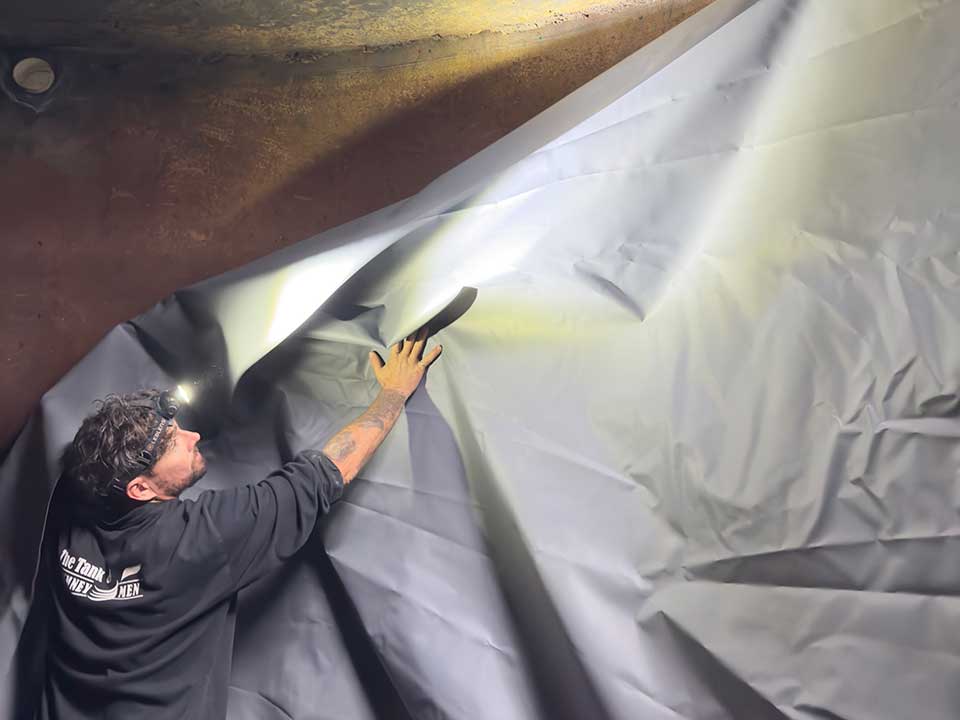 Re-lining your water tank
